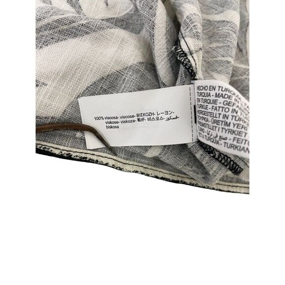 Zara Womens Wrap Skirt Midi Size M Black Printed High Waist 9878/109 NWOT - Picture 8 of 12